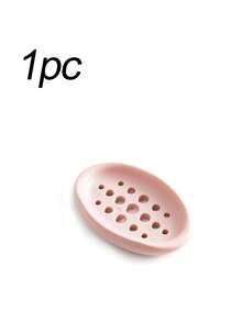 Bathroom Silicone Soap Dish With Drainage Tray, Soap Holder, Laundry Brush, Moisture-Proof Design - multicolor - View 11
