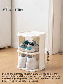 Foldable Integrated Shoe Rack Space Saving Shoe Storage Organizer For Dorm Household Shoe Arrangement Supplies - Multicolor - View 5
