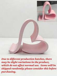 Heart-Shaped Phone Stand | 3D Printed Universal Tablet Holder, Home, Office, Party Decor Desktop Storage Rack, Suitable For Birthday, Holiday, Wedding/Birthday, Bride-To-Be Gift, Bridesmaid Gift, Bachelorette Party, Creative Gift For Friends, - Multicolor - View 9