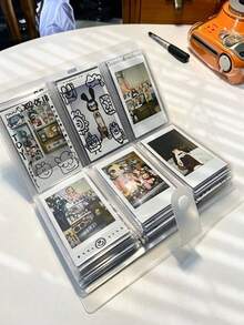 Haus Hana 1pc Instant Photo, Clear Card & Postcard Album, Ticket Collection Book For Movie & Train Tickets, K-Pop Photocard Binder - multicolor - View 1