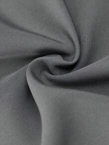 SHEIN EZwear Plus Size Stylish Office/Commute Bell Bottom Grey Pants,Fall Clothes For Women - Grey - View 8