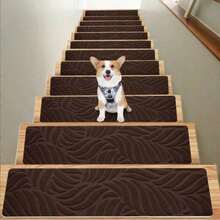 1/7/15pcs Non-Slip Stair Tread Mat With Self-Adhesive Backing Indoor Step Mat, Non Slip Stair Treads Carpet, Stairs Carpet - multicolor - View 18
