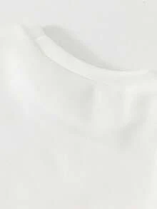 SHEIN 女童春秋新款白色丹寧愛心圖案運動衫 + 重磅珍珠蕾絲飾邊喇叭褲 2件套，適合秋冬穿著 - 彩色 - 查看 6