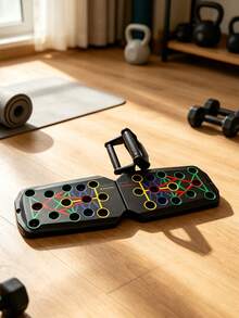 Multifunctional Push‑Up Board For Men And Women, For Chest, Shoulder, Back And Arm Training, Equipped With Non‑Slip Base, Suitable For Home Fitness, Effectively Improve Workout Effect - Multicolor - View 9