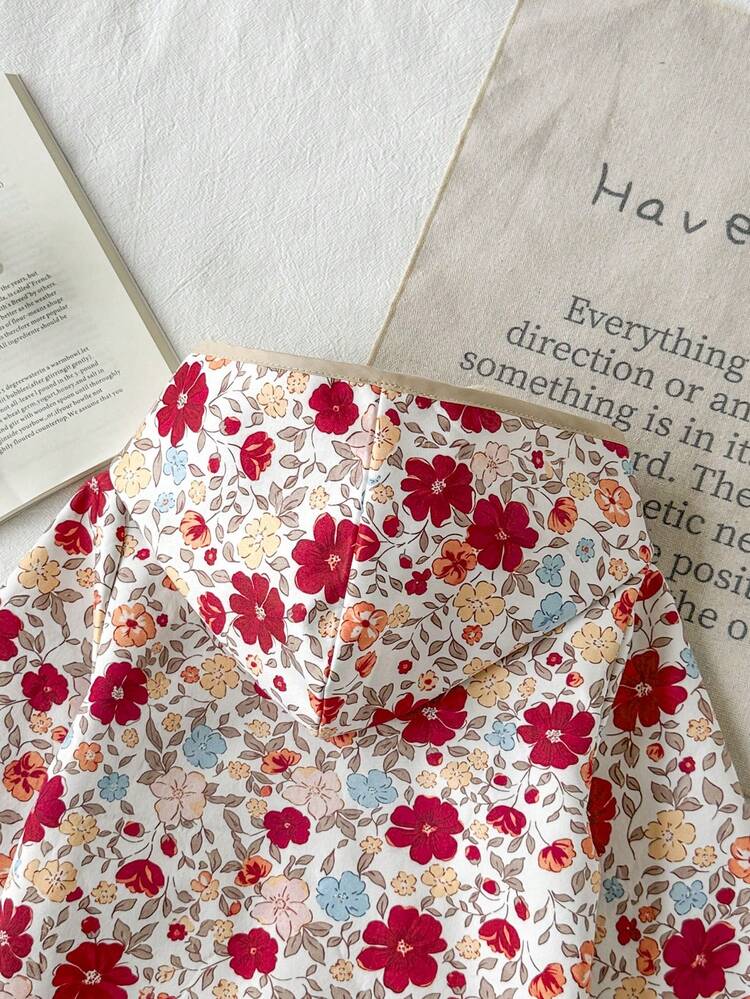SHEIN Áo khoác dài tay bé gái họa tiết chấm bi dễ thương - Nhiều màu - Xem 7