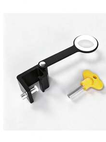 1 Easily Installable Adjustable Window Lock, No Drilling Required, Detachable Window Stop Handle, Fixed Furniture And Door Latch - multicolor - View 4