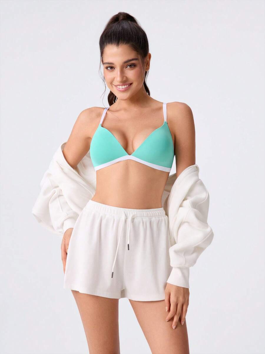 Loungeista Women's Wireless Push-Up Bra - Comfortable Bra, All-Day Support And Lift, Seamless Fit