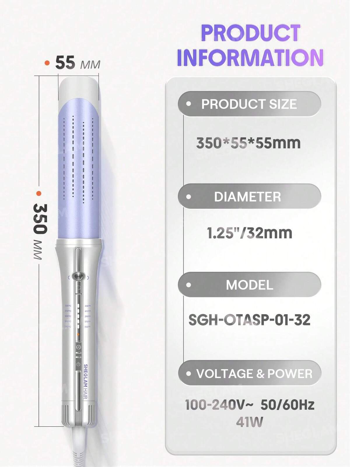 One Touch Airflow Styler Pro-32mm UK Plug