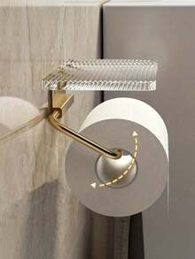 1PC Bathroom Toilet Paper Holder Stand Multi Functional Storage Rack For Cosmetics Organizer Cellphone Shelf Wall Mount Rustproof Durable Space Saving Accessory For Bathroom Powder Room - Multicolor - View 6