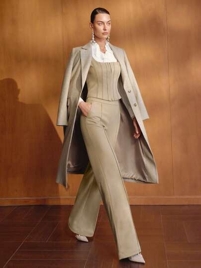 MOTF PREMIUM CONJUNTO DE 2 PIEZAS PARA MUJER, ESTILO ELEGANTE PARA EL TRABAJO, OTOÑO/INVIERNO