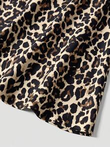 Firerie Plus Size Leopard Print Fashionable Long Skirt For Vacation - Multicolor - View 6
