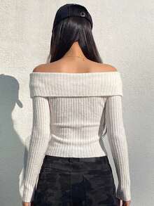 DAZY 女款夏季內建胸墊性感休閒細肩帶背心 - 白色 - 查看 2