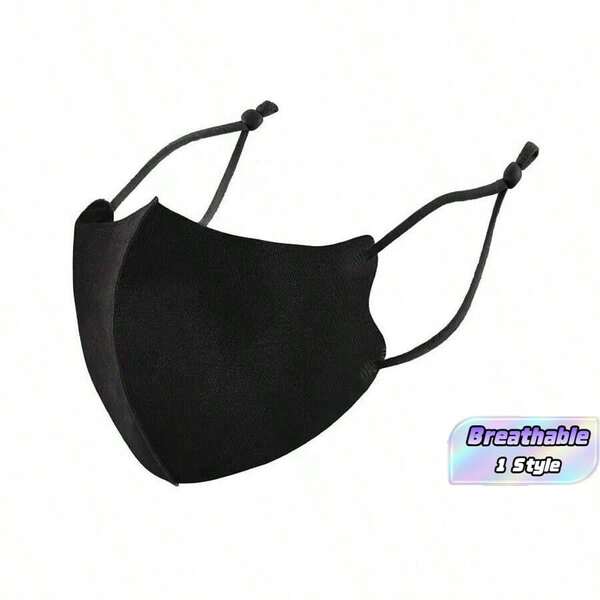 Adjustable Adult Silk Face Mask Dustproof And Sunscreen, 3d Design