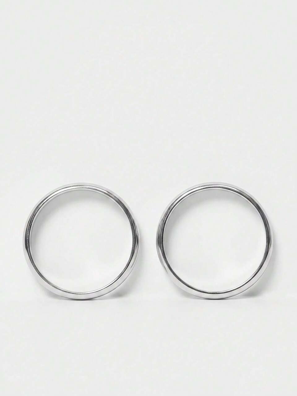 4 Pack Mixed Silver Metal Bangles Set Summer Beach Swim Going Out Daily Spring Holiday Accessory
The New Four Simple And Fashionable Daily