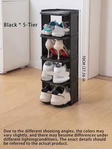 Foldable Integrated Shoe Rack Space Saving Shoe Storage Organizer For Dorm Household Shoe Arrangement Supplies - Multicolor - View 4