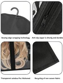 3pcs Wig Storage Bag Set, Wig Holder Rack, Wig Organizer, Can Store Multiple Wigs, Wig Storage - View 5