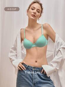 Bralution 1 buah Bra Wanita Polos Nyaman dengan Kawat Penyangga - Biru - View 6