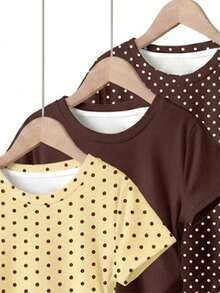 3 piezas de camisetas para niñas preadolescentes - Multicolor - Ver 5