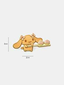HELLO KITTY AND FRIENDS | SHEIN مجموعة من دبابيس جديدة مبتكرة متعددة الألوان بطباعة أنماط حيوانات كرتونية، تصميم مشترك IP، لطيفة وشخصية، بسيطة وسخية، يمكن استخدامها أيضًا كإكسسوارات، مناسبة للحفلات المختلفة والحفلات الموسيقية والمهرجانات، هدايا فاخرة - متعدد الألوان - مشاهدة 12