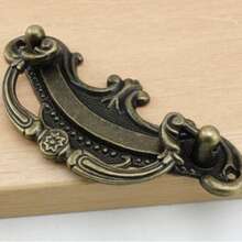5pcs Vintage Green Bronze Cabinet Door Drawer Handle - bronzer - View 4