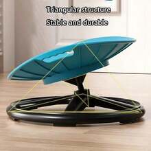 1pc Human-Shaped Rotating Sensory Integration Chair, Oval Shell Design - European Rotating Sensory Integration Chair - Non-Slip Metal Base, Durable Plastic Structure, Suitable For Training Centers, Sports Facilities, And Home Use - Enhance Balance - Multicolor - View 4