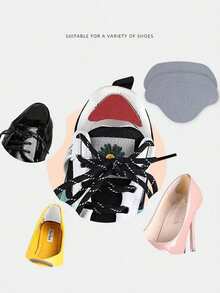 6pcs Self-Adhesive Shoe Wear Repair Patches For Sports Shoes - Shoe Care Accessories For Heel And Liner Repair - Anti-Wear, And Easy To Use Stickers For Long-Lasting Protection, Shoe, Spring Summer Picks, Brides Maid Gifts. - multicolor - View 6
