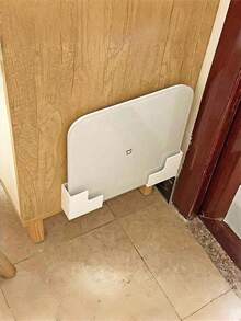 2PCS Wall Mounted Adhesive Scale Storage Rack Durable Plastic Space Saving Rustproof Waterproof Easy Clean For Bathroom Home Gym Compatible With Body Fat Scale Fitness Equipment No Drilling White - Multicolor - View 7