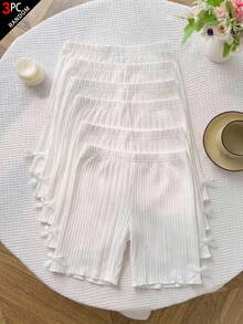 Tween Girl Tween Girl Multi-Pack Solid Color Knit Cycling Leggings - White - View 5