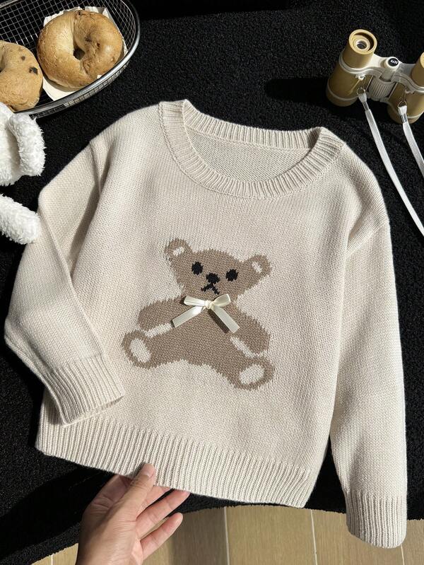 This Casual And Long-Sleeved Sweater For Autumn And Winter, School Opening And Parties.