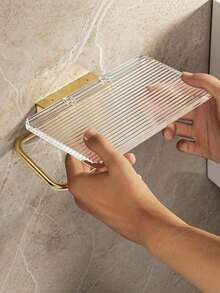 1PC Bathroom Toilet Paper Holder Stand Multi Functional Storage Rack For Cosmetics Organizer Cellphone Shelf Wall Mount Rustproof Durable Space Saving Accessory For Bathroom Powder Room - Multicolor - View 5