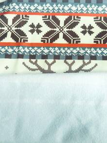 Selamara Sweatshirt Kasual Lengan Panjang Wanita Motif Rusa Kerah Bulat Bahu Longgar - MultiWarna - View 4
