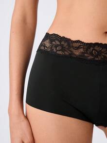 Loungeista 5pcs/Pack Women Lace Patchwork Seamless High Elasticity Cooling Briefs - Mixed color - View 6