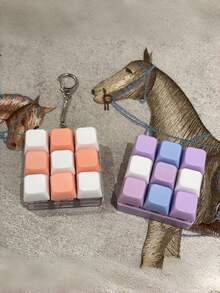 1 Buah Mainan Pereda Stres Keyboard 9-in-1, Gantungan Kunci Fidget Clicker dengan Tombol Tekan, Mainan Jari Sensorik Pereda Kecemasan untuk Kantor, Sekolah, Rumah, Gadget Dekompresi Portabel dalam Warna Macaron Morandi, Hadiah yang Bagus - MultiWarna - View 3