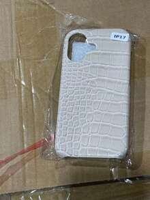 1 Buah Casing Kulit PU Tekstur Buaya Tahan Guncangan dan Jatuh Anti Gores Pas Ramping Kokoh Tahan Lama untuk iPhone 17/16 Pro Max 17/16 Pro Hadiah Mewah untuk Pria dan Wanita Berkualitas Tinggi - Putih - View 6