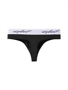 Manfinity Underwear&Sleepwear Basics Men's Letter Print Casual Daily T-Back Briefs - Multicolor - View 9