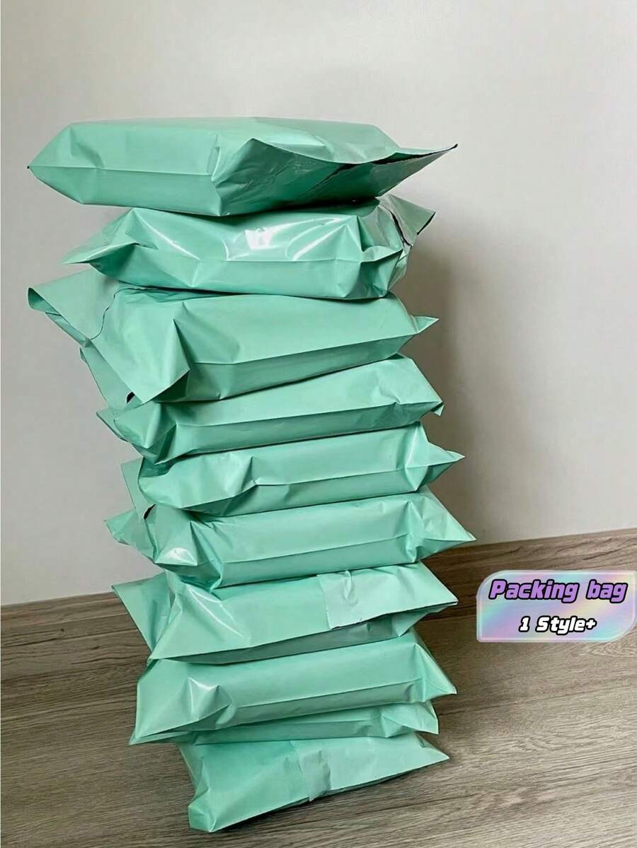 Thick Waterproof Plain-Color Packaging Bag, A Simple Multi-Functional Bag, Suitable For Schools, Offices, Shipping And Mailing - 10pcs - View 1
