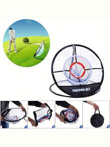 PGM Foldable Heavy Duty Golf Practice Net With Stable Base, Indoor Outdoor Driving Putting Training Net, Reinforced Frame Metal Eyelets Portable Golf Gear For All Skill Levels - Multicolor - View 5