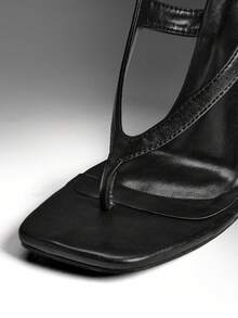 Denimoi Women's Thick Sole Platform Sandals, Suitable For Daily Wear - Black - View 7