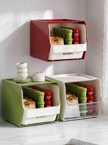 Haus Hana 1pc Wall Mount Tea Bag Storage Organizer, Snack & Instant Coffee Rack, Beverage Sundry Storage Box For Coffee Table Desktop - Multicolor - View 1