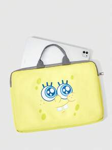 SpongeBob SquarePants | SHEIN Laptop Protective Case, Suitable For 14 Inch Laptop Briefcase, With Padded Laptop Bag - sponge - View 4