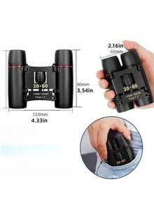 1PC 30x60 High Power Binoculars For Adults Fully Multi Coated Waterproof Fogproof Shockproof Wide Field Large Eyepieces Non Slip Grip For Hunting Camping Bird Watching Concerts Wildlife Travel Gift - 126m/1000m - View 7