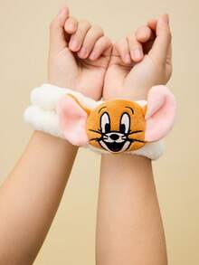 TOM & JERRY X Joivida 1pc Cute Mouse Cartoon Design Absorbent Bath Arm Band, Soft & Comfortable, Keeps Clothes Dry While Washing Face, Bathing Or Skincare Routine. Great For Daily Use, Travel, Spa, Dorm, Also A Fun Birthday Or Anniversary Gift For Lovers - Multicolor - View 8