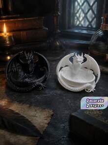 Dragon's Nest 多功能桌面與玄關收納托盤，鑰匙、硬幣、戒指及日常配件首飾收納盤，不適合接觸食物 - 多色 - 查看 1