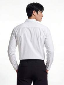 TekDrob Camisa Regular Impermeable & con Protección UV de Manga Larga - Blanco - Ver 4