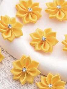 50pcs Handmade Embellished Flower DIY Clothing Accessories - Multicolor - View 20