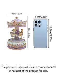 Carousel Music Box, Birthday Gift, Home Decoration, Bedroom Ornament - Multicolor - View 3