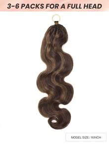 Boho Braids Feather Crochet Human Hair Highlight 4/30 Body Wave Human Hair Extensions Pre Separated Knotless Handmade Crochet Hair For Braiding Pre Looped 16-22Inch - S4/30 - View 3