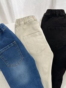 SHEIN 3件裝小男孩牛仔褲 - 彩色 - 查看 5
