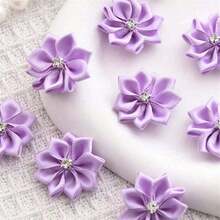 50pcs Handmade Embellished Flower DIY Clothing Accessories - Multicolor - View 24
