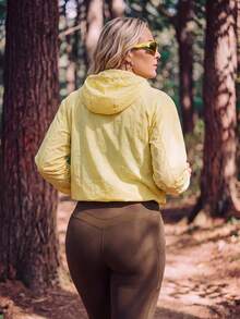 In My Nature Women's Plus Size Solid Color Casual Daily Wear Sports Tight Leggings - Brown - View 8
